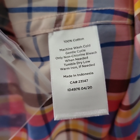 New Talbots Women's Multicolor Long Sleeve Button-Down Shirt - Picture 6 of 6